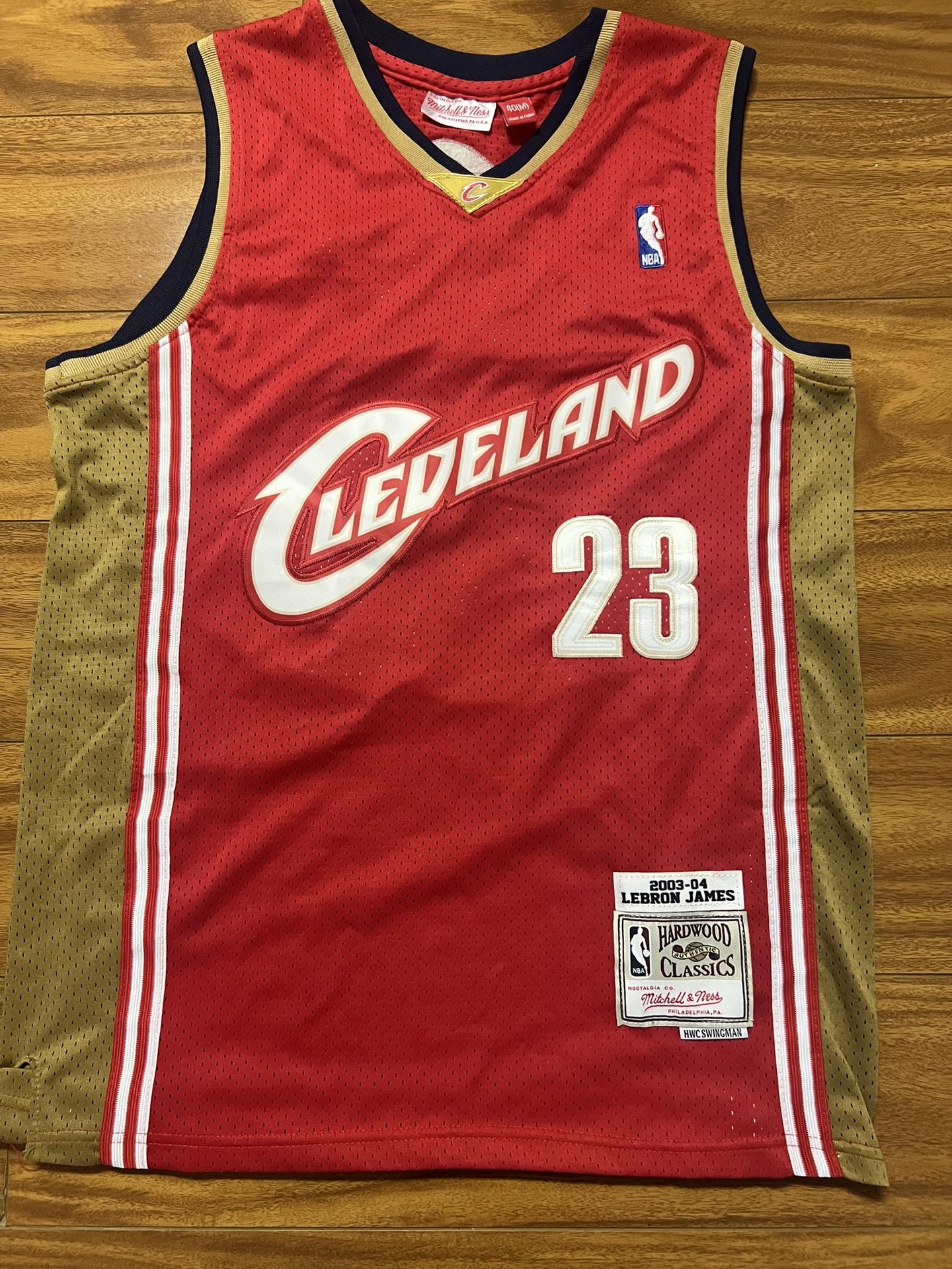 Authentic Mitchell & Ness Lebron James Rookie Cleveland Cavaliers Jersey 2003-04
