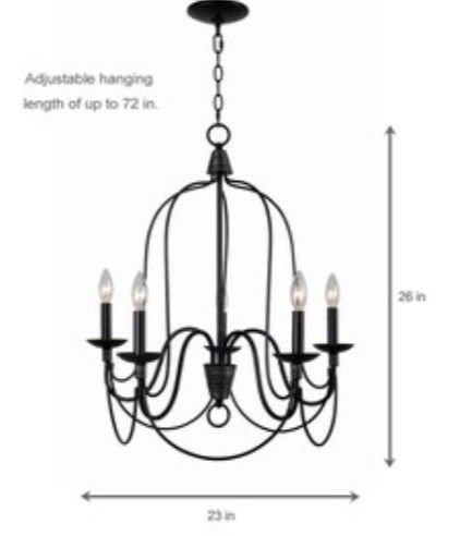 Brand New Home Decorators 5 Lights Chandelier