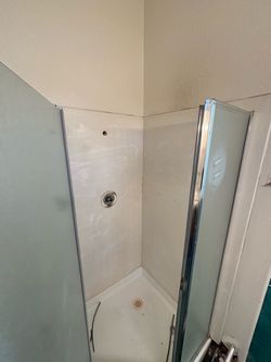 Small walk shower
