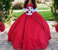 Vestido Quinceañera Rojo