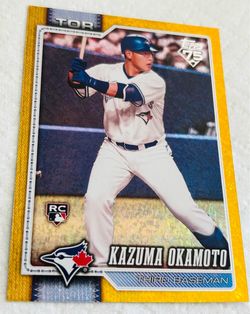 2026 Topps Series 2 Kazuma Okamoto RC True Gold Foil #443 - #47/50 Blue Jays Rookie