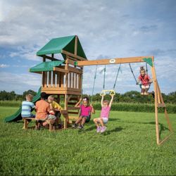 Backyard discovery Playground Set With Swings-new in Box