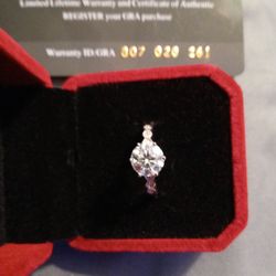 Moissanite Solitaire Ring 