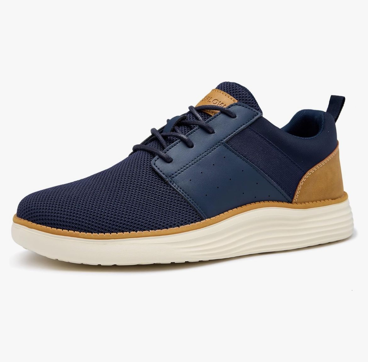 Men's Size 12 Navy Lightweight Comfortable Breathable Casual Dress Sneakers, NEW