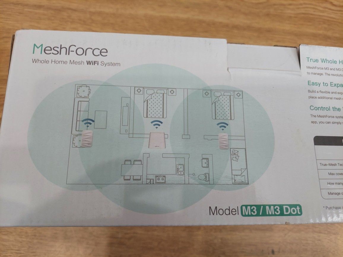 MeshForce M3 Mesh WiFi System. Upto 4 500 Sq Ft Coverage 