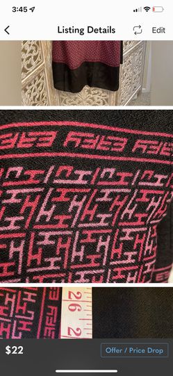 Designer EFFY logo shawl scarf. Width 29” Length 71” Thumbnail