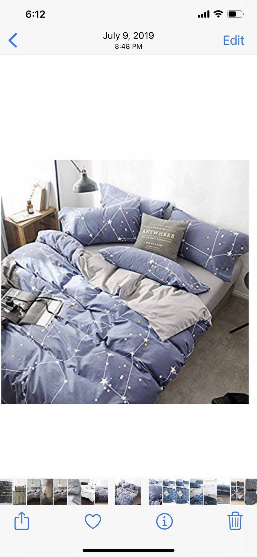 New king duvet Cover W/2pillow Cases