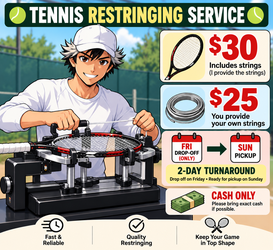 Tennis Racquet Restringing