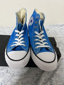 Converse Blue Midtops Size 8.5