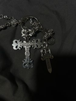 Chrome heart pocket chains