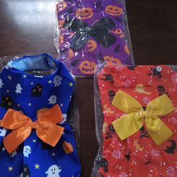 Set Of 3 Halloween Dresses For A Small Dog 