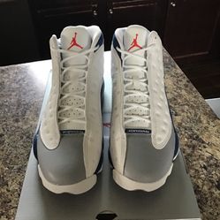 Air Jordan White & French Blue 13 DS Size 9.5 