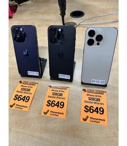 Apple iPhone 14 Pro Unlocked 128GB (Various Colors) 