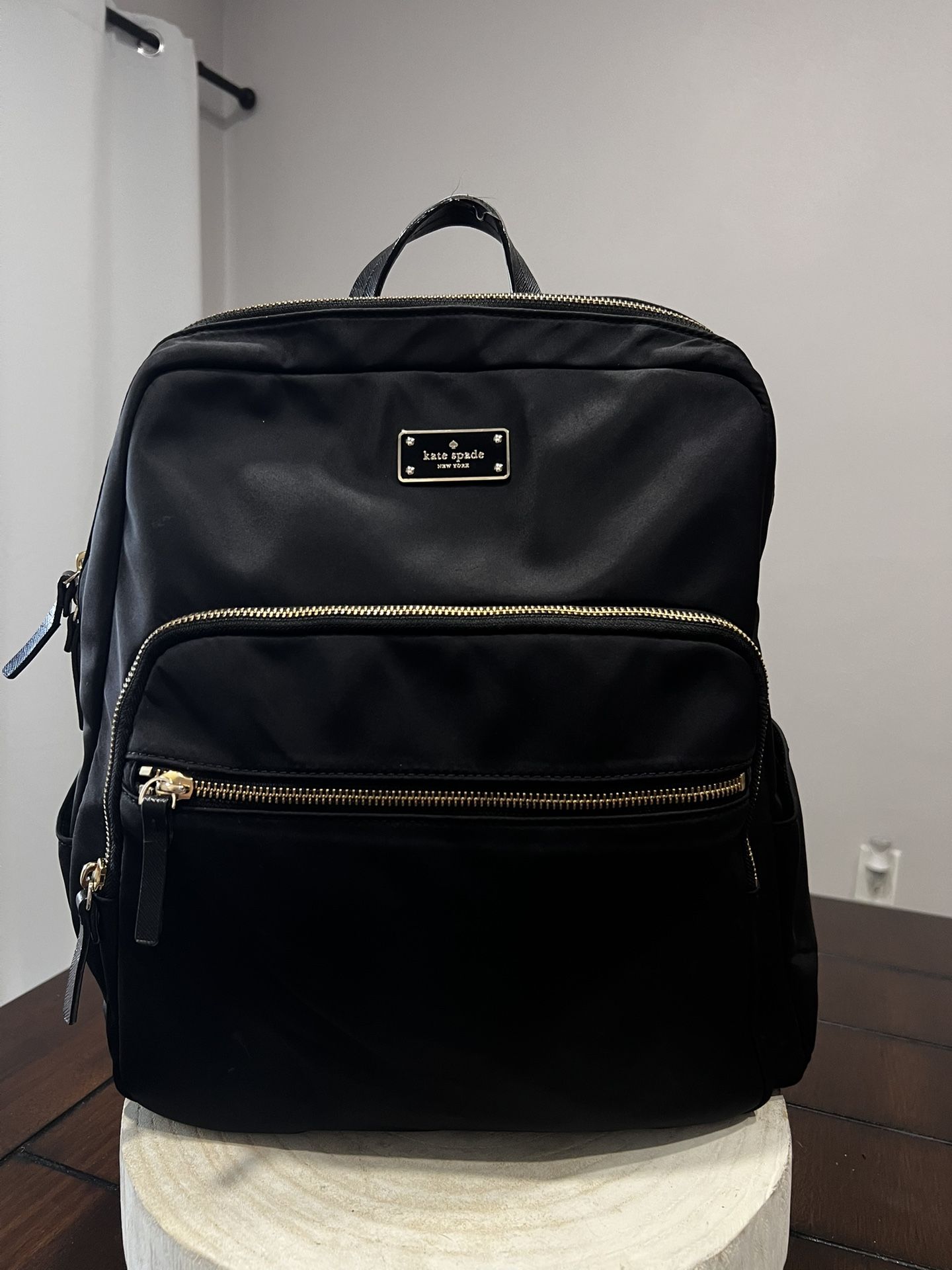 Kate Spade Blake Avenue Hilo Nylon Black Backpack Good Condition