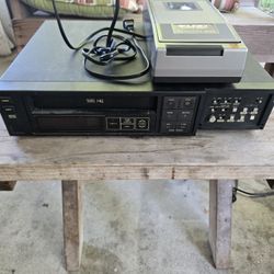vhs player and rewinder