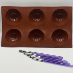Silicon Mold And Brush Set 