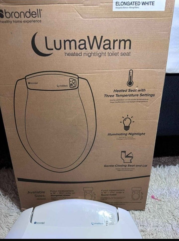 LumaWarm Heated Nightlight Toilet Seat.