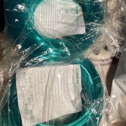 Lot Of 2 Salter Labs 50ft Oxygen Supply Green Tube 2050G-50 Standard Connectors