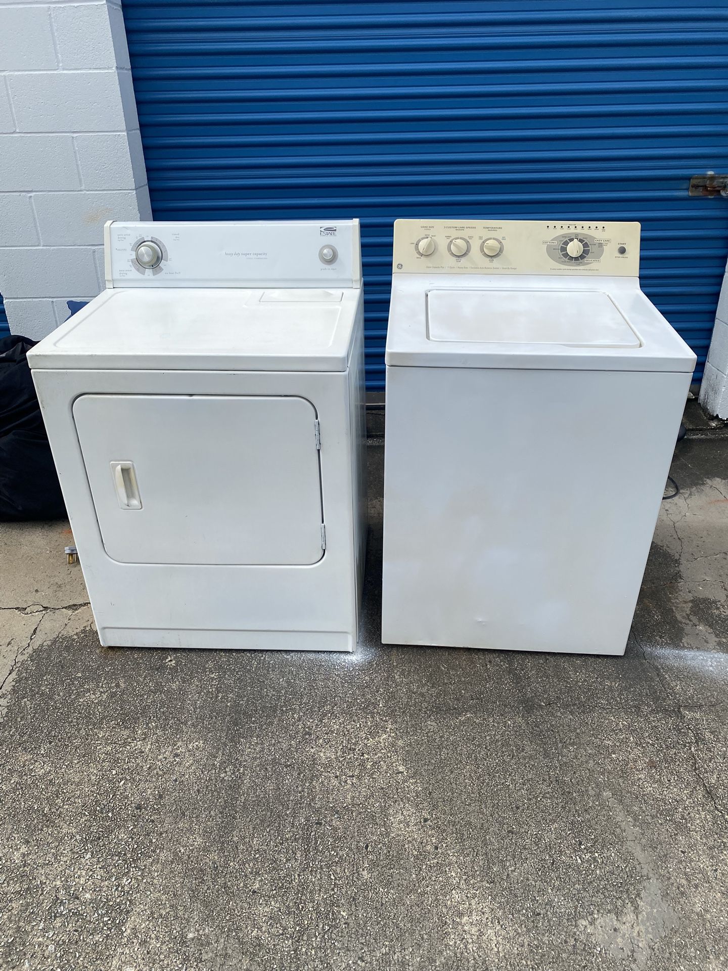 GE Washing Machine And Estate Dryer Set