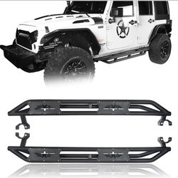 Hooke Road Side Steps Running Boards(07-18 Jeep Wrangler JK 4 Door)