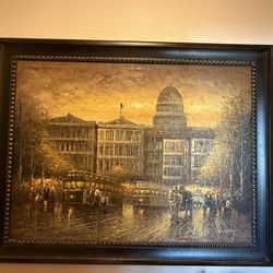 Framed Oil Painting