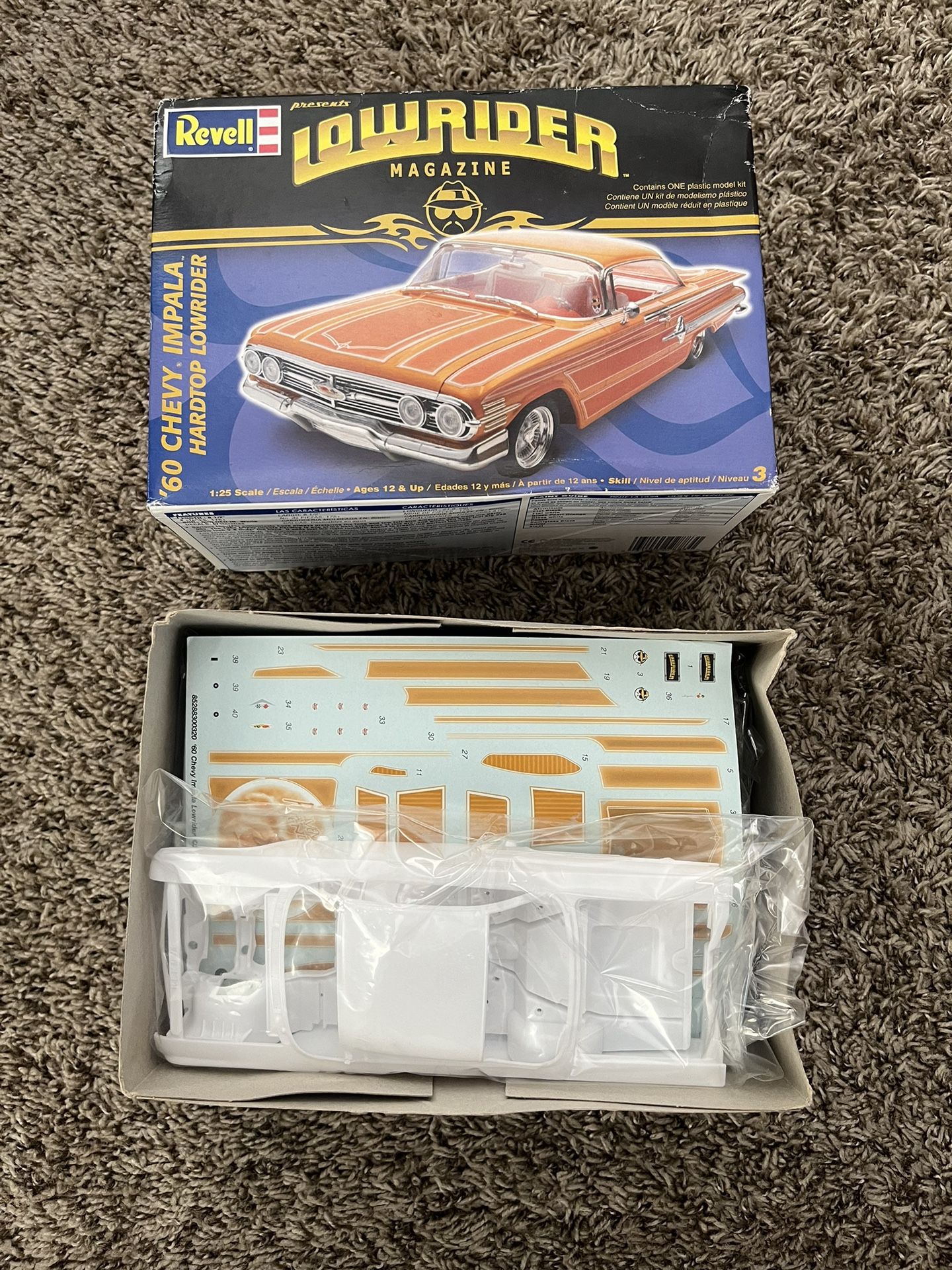 Revell 1960 Impala Lowrider Model 1/25 Scale for Sale in San