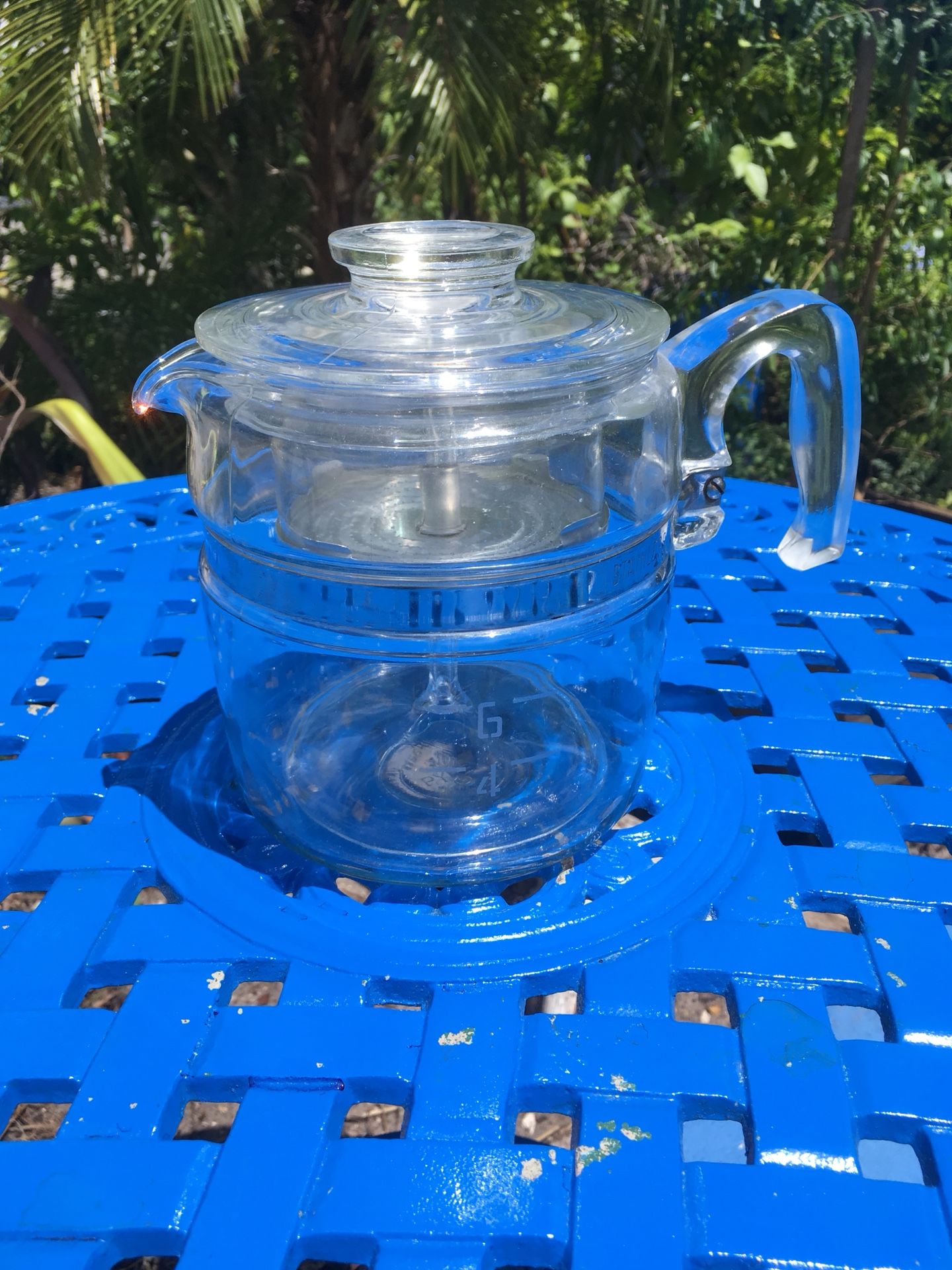 Vintage Pyrex glass coffee percolator