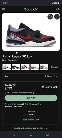 Jordan legacy low 312