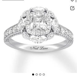 Neil Lane Cushion-cut Diamond Engagement Ring