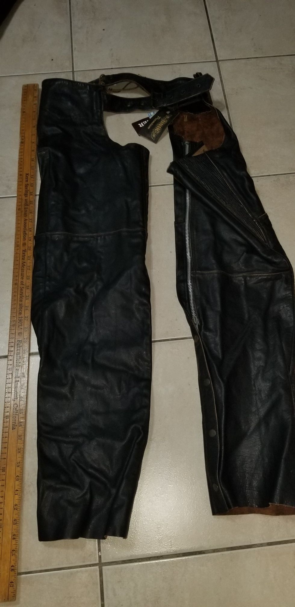 Unik premium unisex genuine leather chaps. new