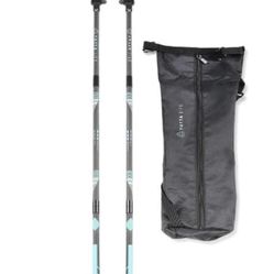 A001 Trekking Poles Carbon Fiber 2 Pack, Collapsible Folding Walking Stick, 5-Section Adjustable Telescopic Pole with Cork Grip, Lightweight Hiking Ge