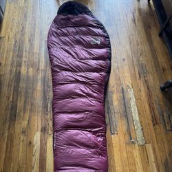 Used Women’s  Mountain Hardwear Bishop Pass Sleeping Bag  $80