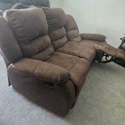 Brown  Reclining Couch