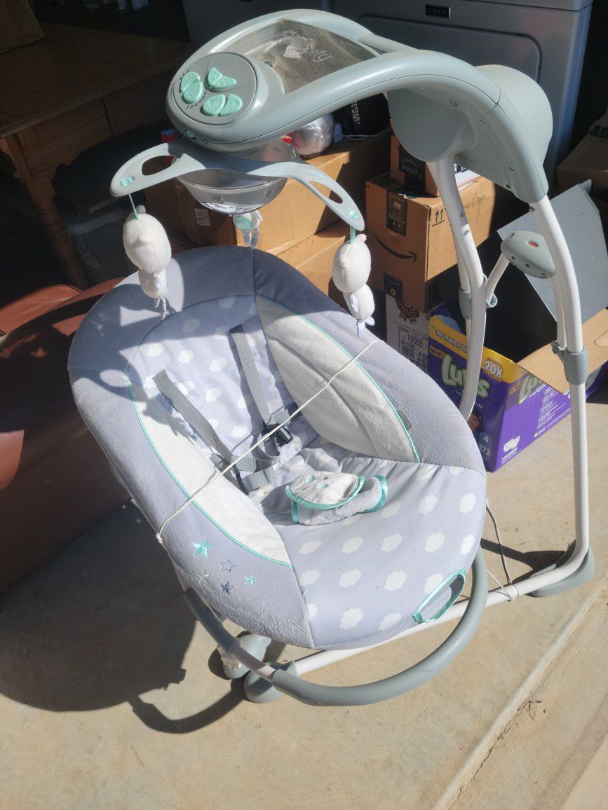 Large Baby Swing With Music And Sound Effects