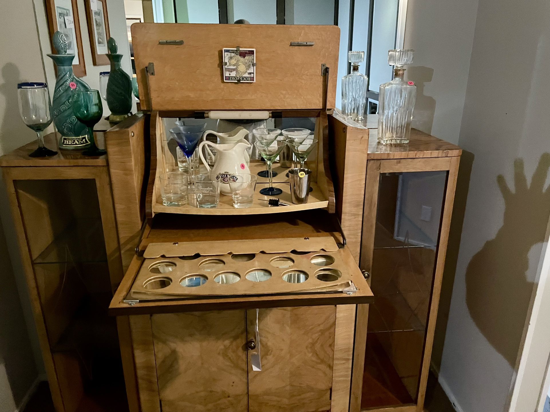 Beautiful Dresser And Also A Bar And Dinning Table