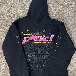 SP5DER PINK! HOODIE BLACK – BLACK SP5DER HOODIE