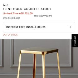 3  CB2 Counter Top Stools