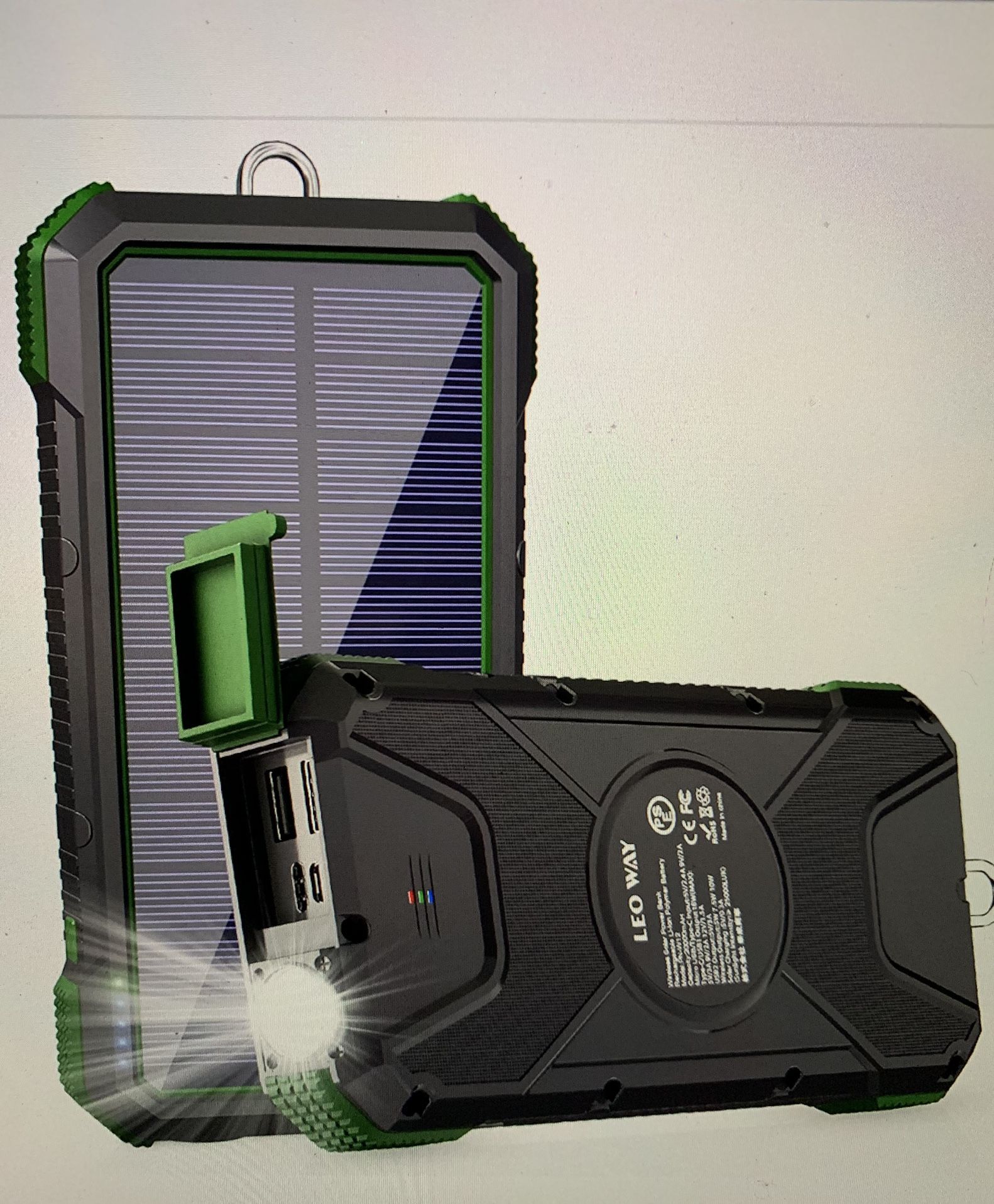 Solar Power Bank, Solar Charger
