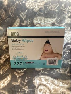 RICO Baby Wipes 720ct NEW IN BOX