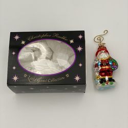 Radko Red Hot Santa Hand Blown Glass Ornament
