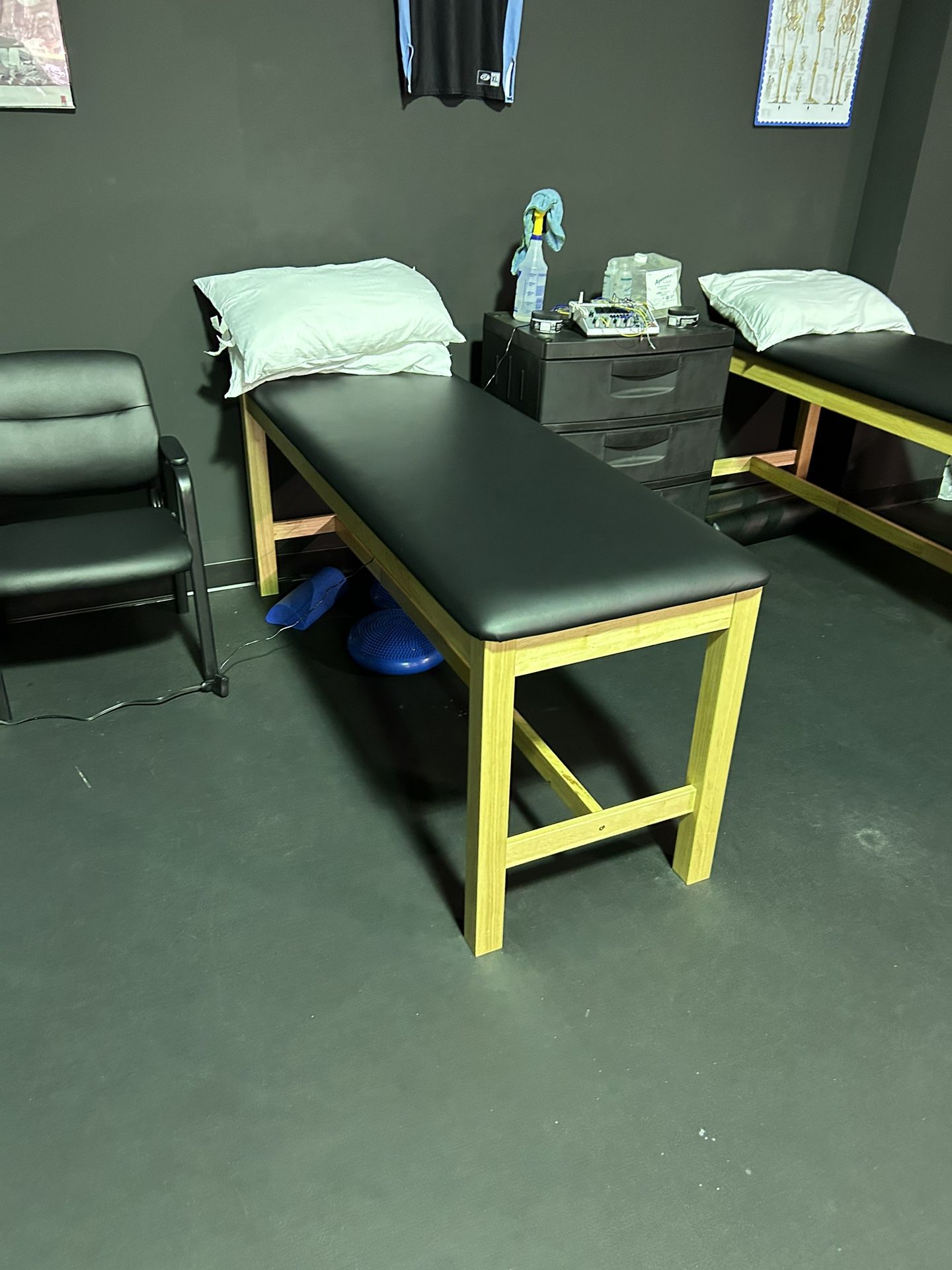 Wooden Straight Line Treatment Table