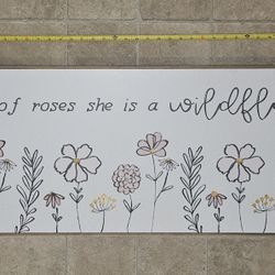 Boho Flower Wall Picture 