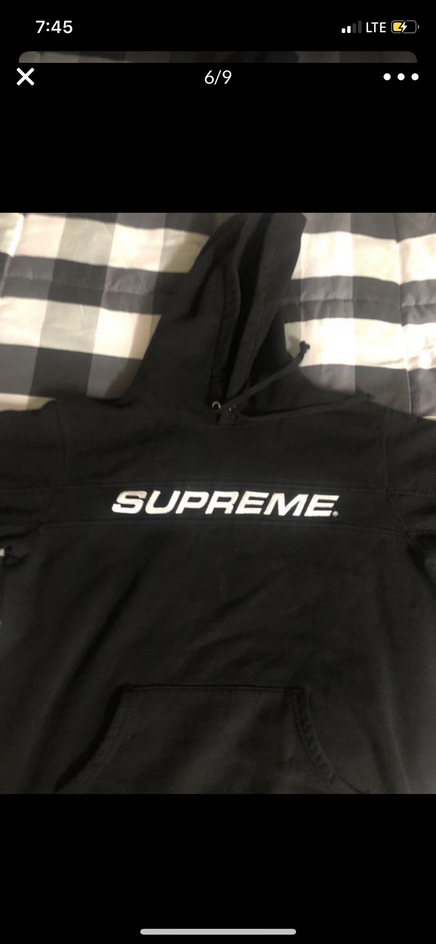 Supreme hoodie size Medium
