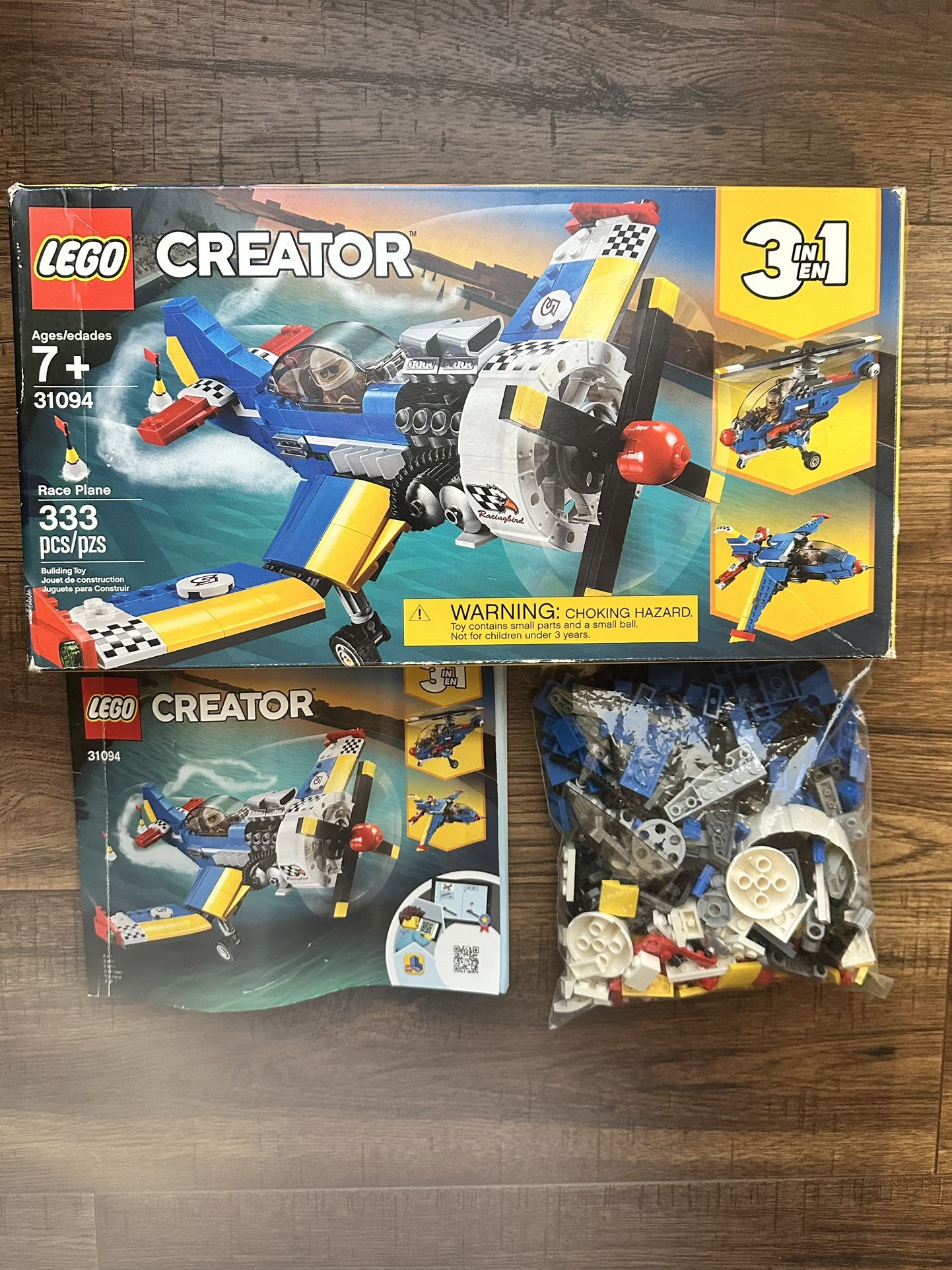 LEGO Creator 3 in 1- Set #31094- Race Plane