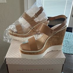 Soda Tan And Whites Wedges 