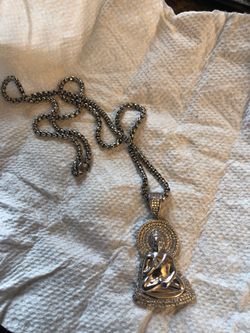 925 silver praying Buddha pendant