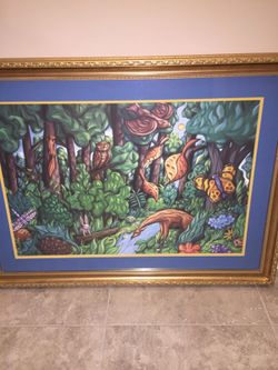 Custom Framed Art "The Woodlands" TX