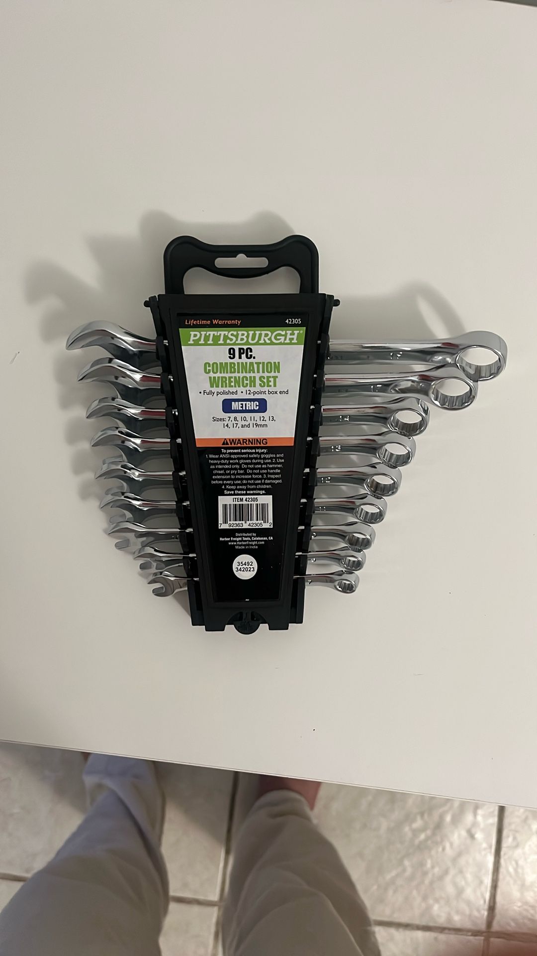 Pittsburgh 9pc Combination Wrench Set