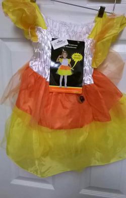 Light up candy corn dress size 3/4yr old