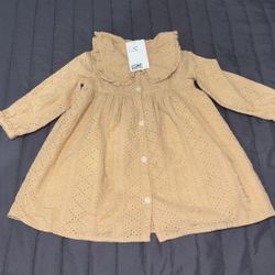 H&M Beige Long Sleeve Dress 